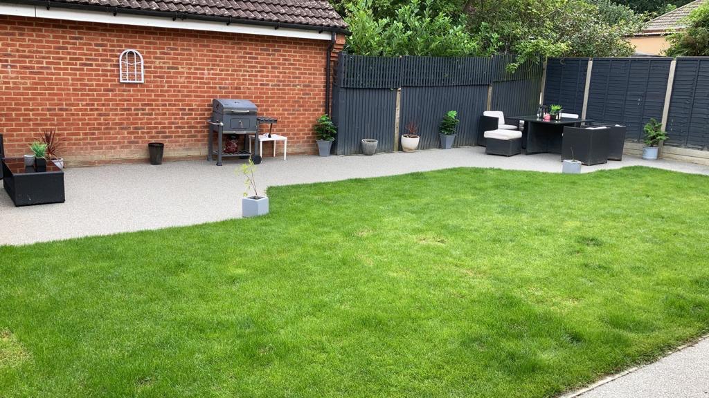 This is a photo of a Resin patio carried out in a district of Southampton. All works done by Resin Driveways Southampton